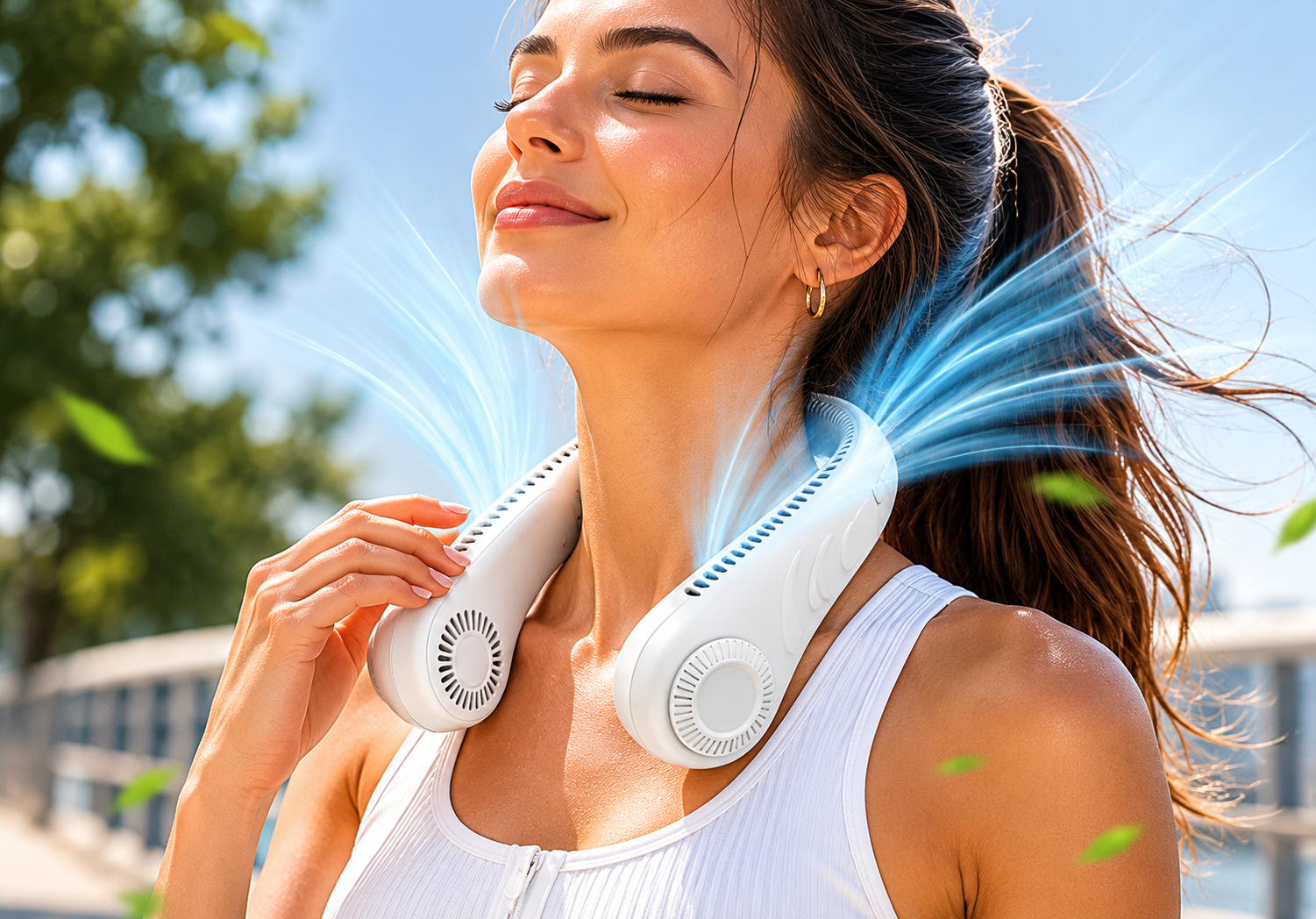 StayCool Bladeless Neck Fan — Hands-Free Portable USB Cooling Fan